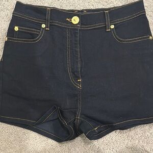 Versace dark blue denim shorts